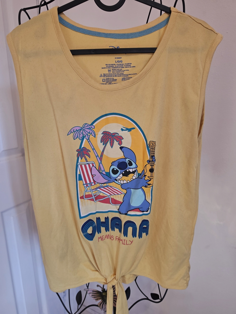 Stitch Tie-Front Tank Top